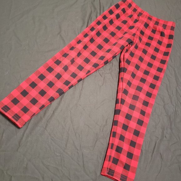 Flannel Leggings Thick Fleece Lined Elastic Waistband Size 7 Girls New NWOT - Picture 2 of 5
